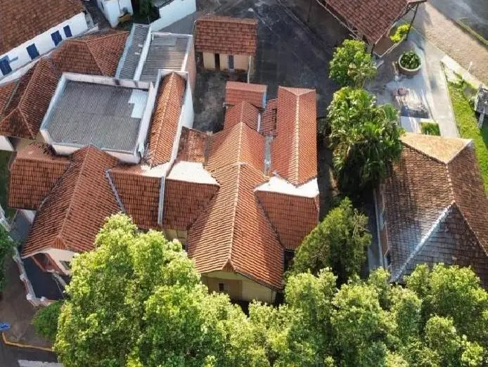 Vista aérea da Casa Modelo